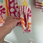 Gretchen Scott Coral Print Tunic Top Size Small Photo 4