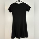 Theory  Edilina Purposeful Black Wool Blend Short Sleeve Mini Dress Size … Photo 10