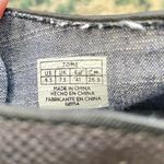 Toms New Desert Canvas Espadrille Black Lace Up Wedge Size 9.5 Photo 8