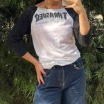 Thrasher White and black  skater tee sz s Photo 0