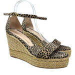 Stuart Weitzman  Floria Wedge Platform Espadrille Sandals Leopard Print‎ US 8.5 Photo 0