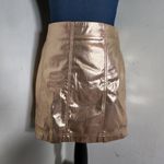 Wild Fable Rose Gold Metallic Mini Skirt Photo 0