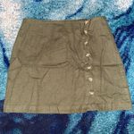 Forever 21 Navy Green Skirt Photo 0