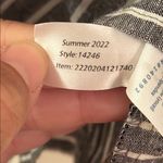 Marine layer Black and Cream Striped Stella Tank Top Size Large Photo 4