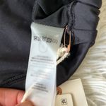 Good American New Sexy Boost 3/4 Sleeve Tie Front Bikini Top black size Small Photo 8