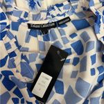 Tolani Collection Mae Geo Blue White Floral Knee Length Dress Size Large, NWT Photo 1