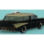 Rare Vintage 80s‎ Gift Creations Black 1950s Chevy Car Pinback Lapel Pin Brooch Photo 1