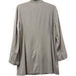 Eileen Fisher Beige / Tan Mandarin Collar Wool Blend Blazer Jacket Medium Photo 1