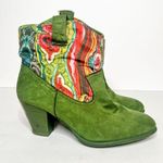 Desigual  Heeled Green Boots Funky Design Size 7 Women’s Photo 0