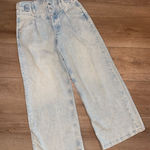 We The Free  Super Sweeper Wide Leg Light Wash Jeans - NWT Photo 0