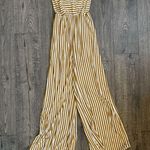 American Eagle  Outfitters Yellow Striped Tube Jumpsuit- Small Photo 3