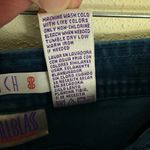 Bill Blass Vintage  Y2K Teal Cotton Straight Leg High Rise Corduroy Pants Size 12 Photo 6