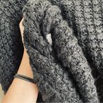 ZARA Black Chunky Knit Mock Neck Cropped Sweater Size S Photo 9