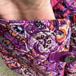 Vera Bradley Iconic Triple Zip Hipster Crossbody Purse Raspberry Medallion. Photo 6