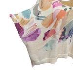 Chico's Knit Multicolor Floral Poncho Sweater L/XL Photo 3