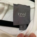 Lysse New York White Short Sleeve Round Neck Lace Up Back Tunic Top Size XS Photo 5