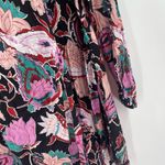 Kate & Mallory NEW Wrap Top Shawl Collar Size Small NWOT Black Floral Long Photo 11