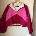 ZARA  Colorblock Sherpa-Lined Cropped Jacket – Women’s L Photo 0
