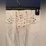 RE/DONE  70’s Lace-Up Skirt Mini High Rise Denim Women’s Vintage White Size 26 Photo 9