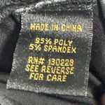 Rocawear VTG M Black Bodycon Dress Gold Zippers Chains Y2K Streetwear Glam Photo 7