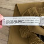 ZARA Tan Brown High Rise Wide Leg Pleated Pull On Cropped Trouser L NWT Photo 5