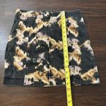 Free People  black & orange tie dye denim mini skirt size 6 Photo 7