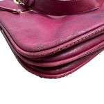 Sorial New York Red Leather Tote With Gold Zipper Accents Pocketbook Travel Photo 10