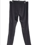 None Black size large piped faux leather riding pants Photo 4