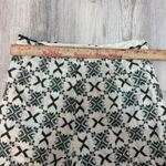 ZARA  Embroidered Shorts Womens Size M Green Geometric Pattern High Waisted Photo 4