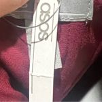 ASOS  design fuller bust lace and pleat bardot burgundy dress size 4 nwt Photo 7