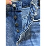 AGOLDE QUINN HI RISE MINI SKIRT Medium Wash RAW CUT HEM 27 Photo 5