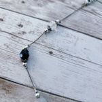 Silver Tone Necklaces with Black & White Photo 5
