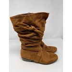 Comfort View Women's Heather Brown Faux Suede Boots Size 9‎ 1/2 M Photo 1