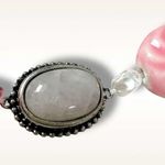 Free People Bohemian Chunky Agnes Choker Silver Pink Beach Boho NWT HTF Layering Photo 6