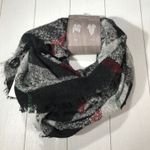 DAVID AND YOUNG Black Plaid Square Scarf Stylish & Cozy NWT Photo 1