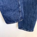 Abercrombie & Fitch High Rise Tapered Jean in Dark Acid Wash Photo 5