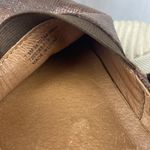 Frye  Brown Metallic Melanie Slip On Flat Sneaker Shoe 7.5 Photo 4