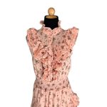 ROCHELLE BEHRENS The Sleeveless Ruffled Mini Shirt Dress Size XS Photo 4