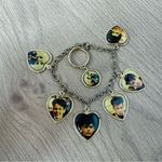 Vintage New Kids on the Block heart picture charm bracelet with matching ring Photo 1