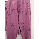 Splendid 2PC SET PURPLE FLOWER FLORAL EMBROIDERY SWEATSHIRT SZ MEDIUM Photo 2