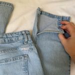 ZARA  split hem straight leg jeans Photo 4