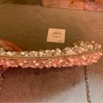 Nordstrom  evening Formal bag, purse, sparkly Beaded Blush Clutch Rtl $99 Photo 7
