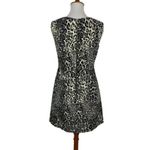 Phoebe Couture  Women’s Dress 6 Animal Print Gray Black Sleeveless Back Zip Photo 3
