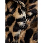 Trina Turk NWT  Reprise Leopard Faux Fur Moto Jacket Size 12 Photo 10