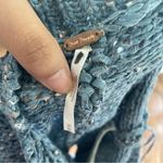 Free People Molly Playsuit Crochet Halter Open Back Romper Blue Ocean Size M Photo 11