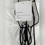 Rowen Rose Long Bow Dress White & Black 34FR Size XS Photo 4