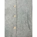 Eileen Fisher  High Collar One Button Lambs Wool Cashmere Jacket Size Medium Gray Photo 9