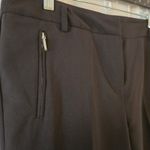 Adrienne Vittadini  Black Slacks Work Pants Size 10 Career Minimalist Zip Pockets Photo 3