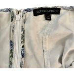 Cotton Candy LA | Blue and White Floral Ruched Peasant Dress | Small Photo 9