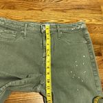 Mossimo Women’s 10 Paint Splatter Green White Stretchy High Rise Jegging Jeans Photo 2